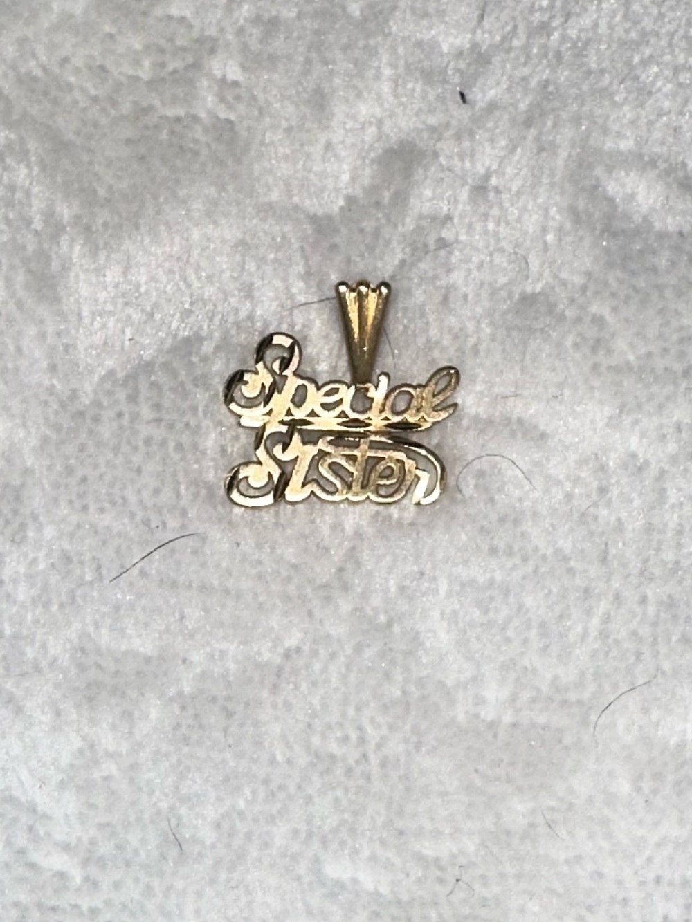 14K GOLD SPECIAL SISTER NECKLACE PENDANT - VINTAGE